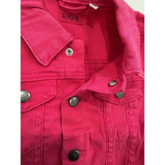 Kidpik NWT Denim Jacket in Pink Peacock Size XS - Picture 5 of 5